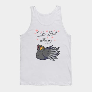 Cute But Angry (Grey and yellow tiel) Tank Top